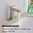 Single-handle Bathroom Faucet with Drain Assembly-78613799