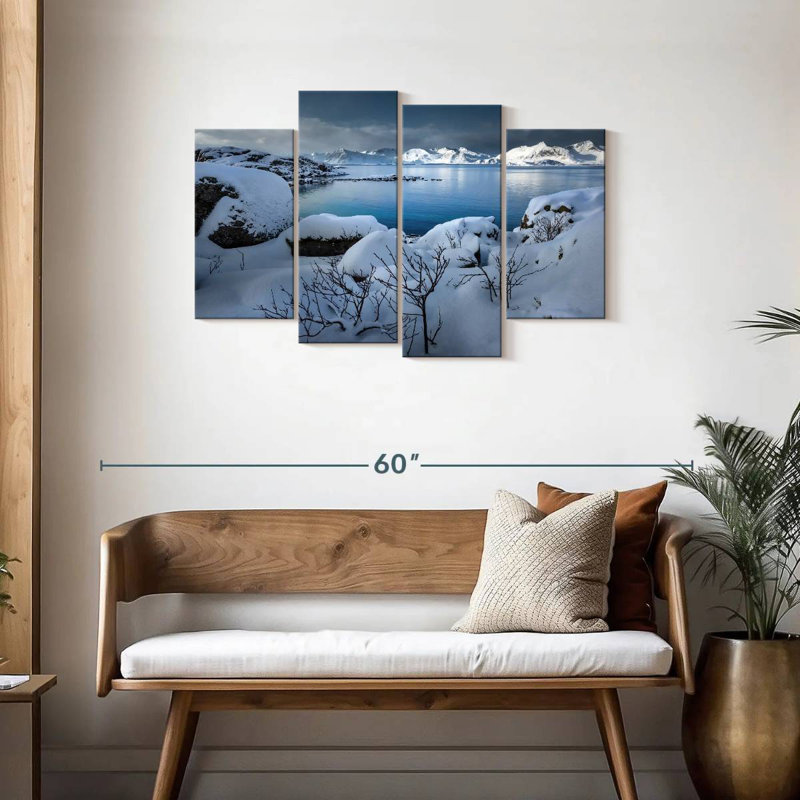 Alvord Snowy Mountain Lake, H 27 po x l 43 po