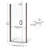Infinity 27" W x 65.56" H Semi-Frameless Shower Door-16968358