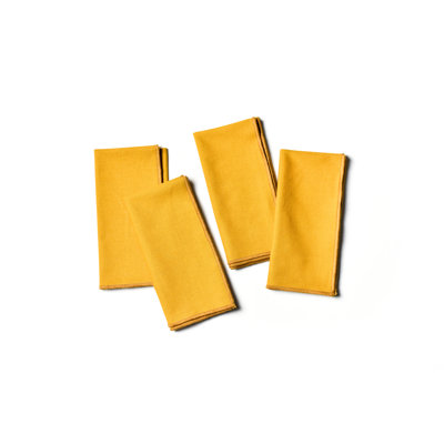 Color Block 4 Piece Cotton Napkin Set