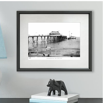 Teignmouth, The Pier 1925 by Francis Frith - Single Picture Frame Print