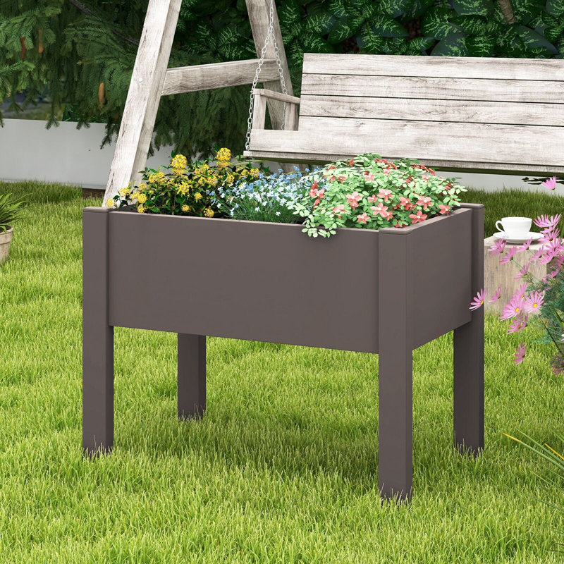 Carreira Elevated Planter, Brown