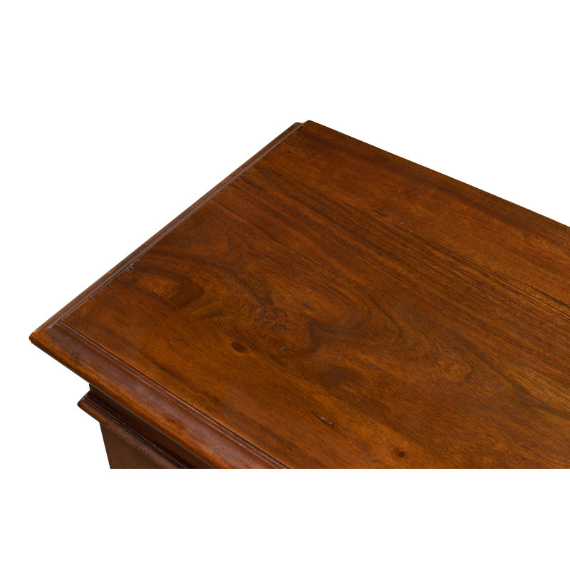 Morgan Solid Wood Bookcase, Walnut/Dark Brown