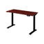 Glenva Adjustable Solid Wood Top Standing Desk-1119220724-1119220725