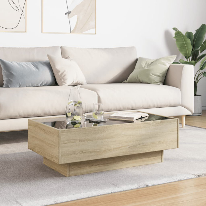 Dailynn Coffee Table, 30cm H x 90cm L x 50cm W, Sonoma Oak