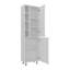 Garde-manger avec 2 portes, tablettes réglables, tablettes latérales, armoire de rangement compacte