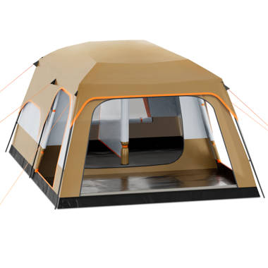 174x128" Portable Camping Hiking Tent 8 People Family Backpacking Instant Cabin