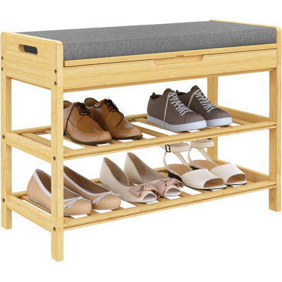 Nakaiya Polyester Blend Upholstered Storage Bench