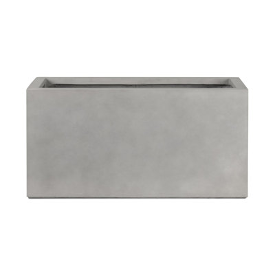 Kiro Planter Wide - Natural Gray Concrete