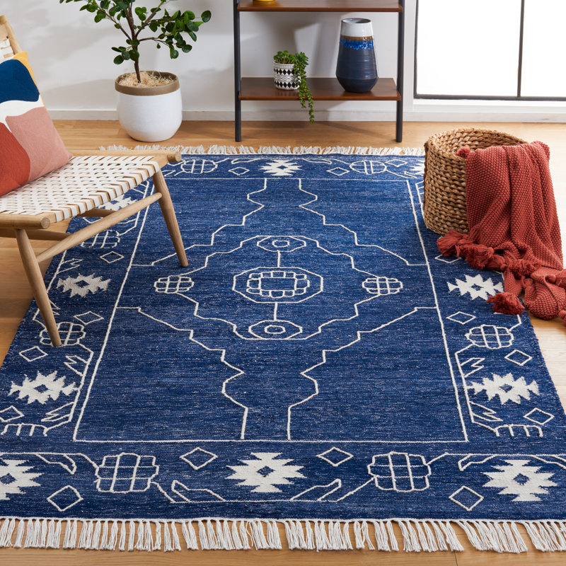 Brayden-Lee Flat Weave Polpropylene Southwestern Rug, Rectangle 6' x 9'
