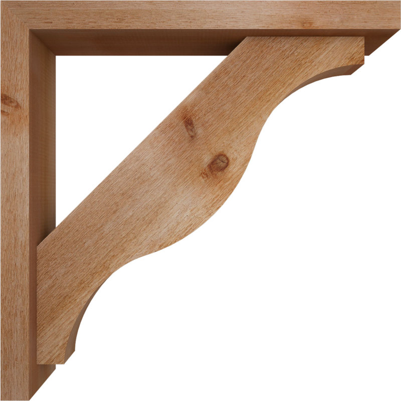 Support Funston Block avec support décalé, 28 po x 28 po, Cèdre rouge occidental de l 4 po (scié brut)