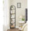 Bibliothèque d'angle en acier inoxydable H 62 "x l 11" Lailamarie