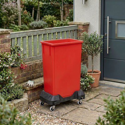 Poubelle rectangulaire en plastique 23 gallons