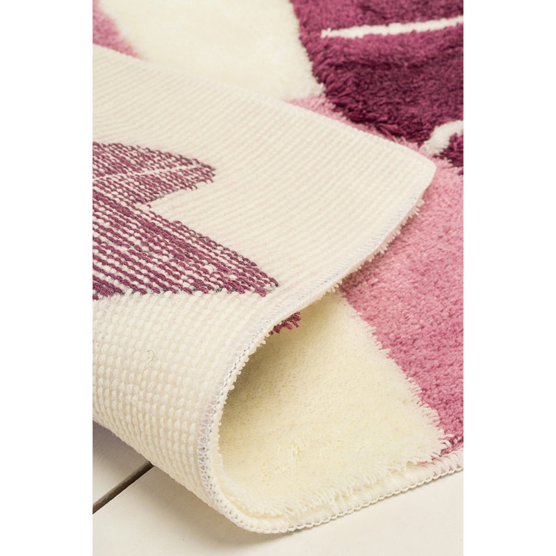 Ensemble de 3 tapis de bain Kinzey, L 20 po x L 24 po, Rose / Rouge