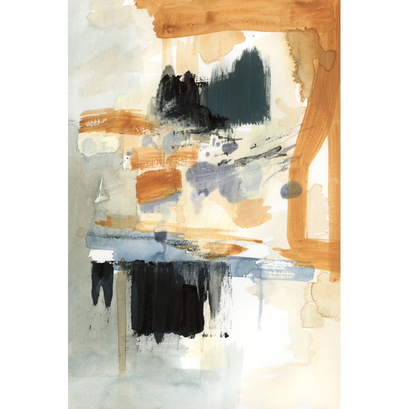 Seria II - Wrapped Canvas Painting, Black Floater Framed, 122cm H x 81cm W