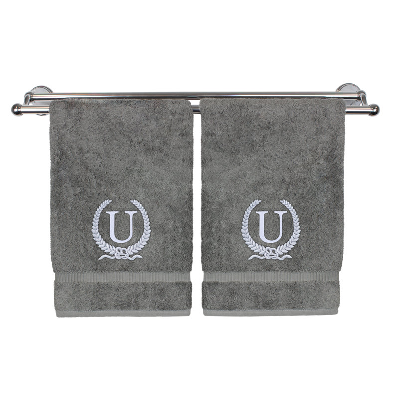 Finnleigh Hand Towel, U, Grey/Silver