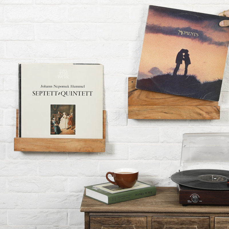 Solid Wood 15.2cm H Media Shelves