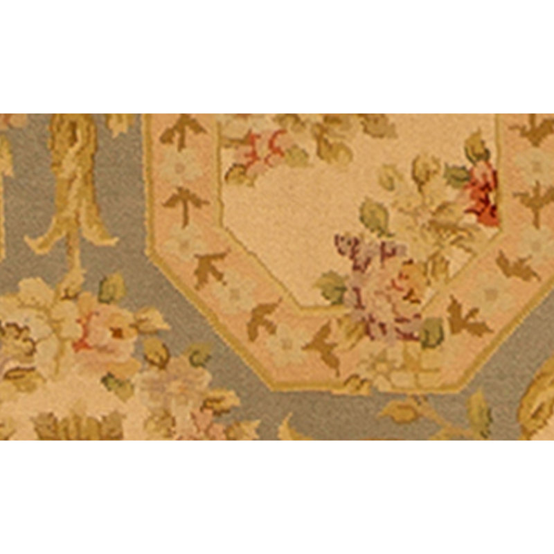 Handmade Silk and Wool Area Rug