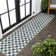 Aimee Traditional Cottage Checkerboard Turquoise/Cream Indoor/Outdoor Rug