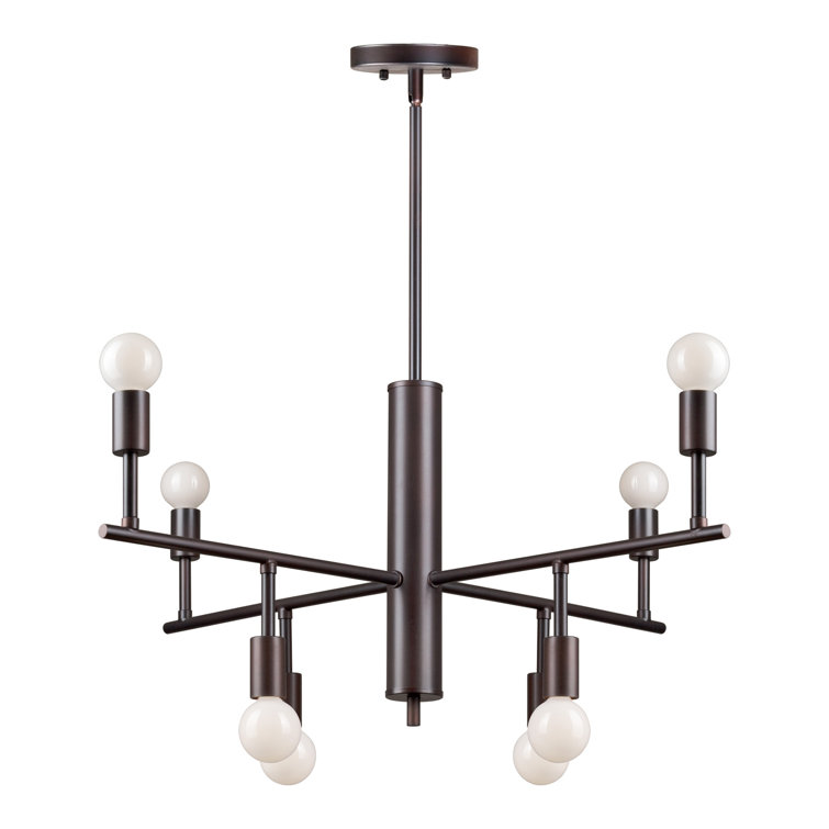 Posey 8 - Light Dimmable Sputnik Modern Linear Chandelier