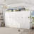 Backstrom 8 Door Wardrobe Armoire With 10 Large Drawers, Hanging Rods,Multi-Layer Shelves