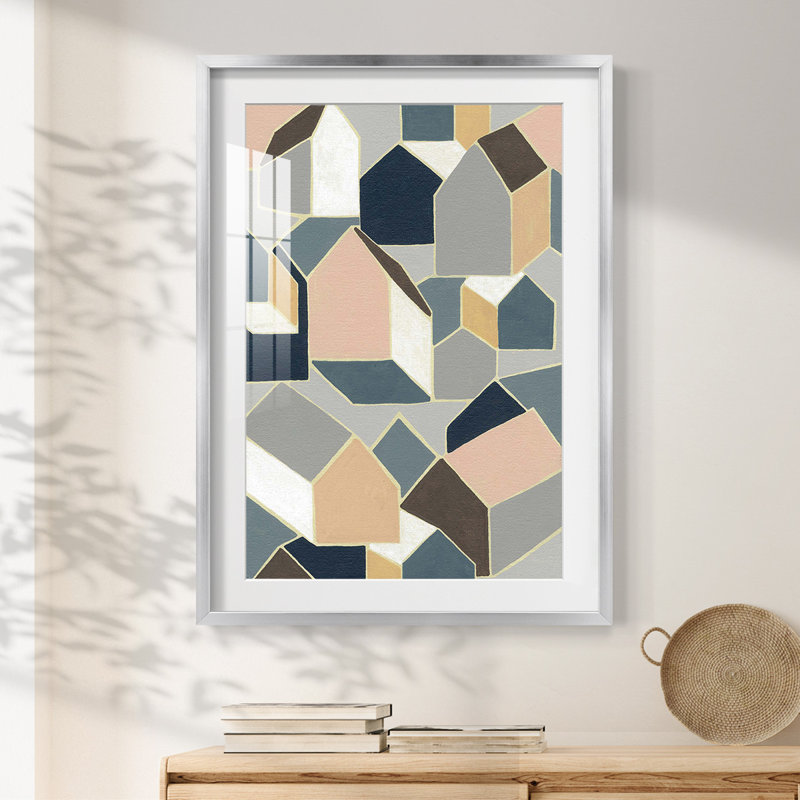 Dream House II -Framed Print, 25.5" H x 17.5" W, Silver