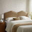 Tête de lit Cosve Performance en velours pour grand lit taupe-876476900-876476824