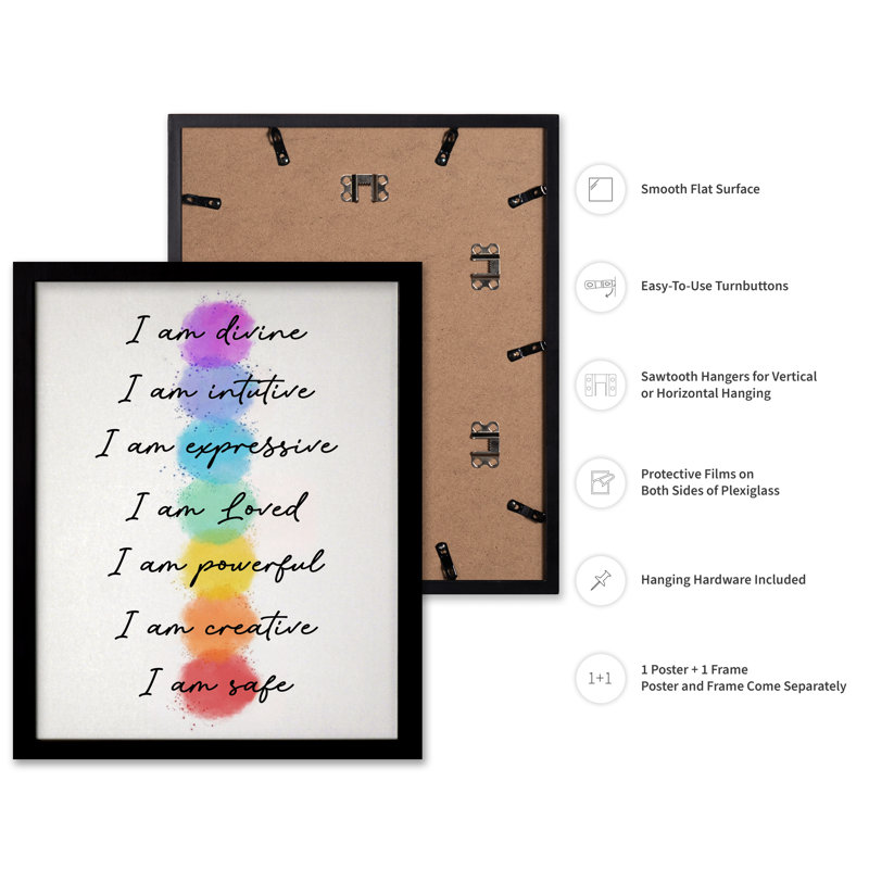 Je suis Divin, Black Framed, 24"H x 32"W, Poster