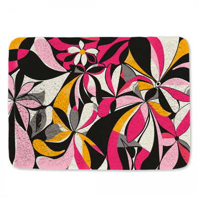 Pattern Bath Mat Abstract Bathroom Decor Scandinavian