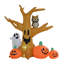 HOMCOM 240cm Large Halloween Scary Lighting Inflatable Tree Ghost