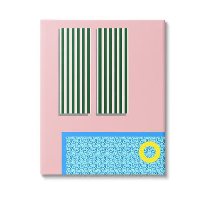 " Geometric Summer Poolside Single Picture Frame " by Regina Moore on