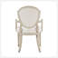 Ensemble de 2 fauteuils de salle à manger revêtus de chêne contemporain en chêne clair