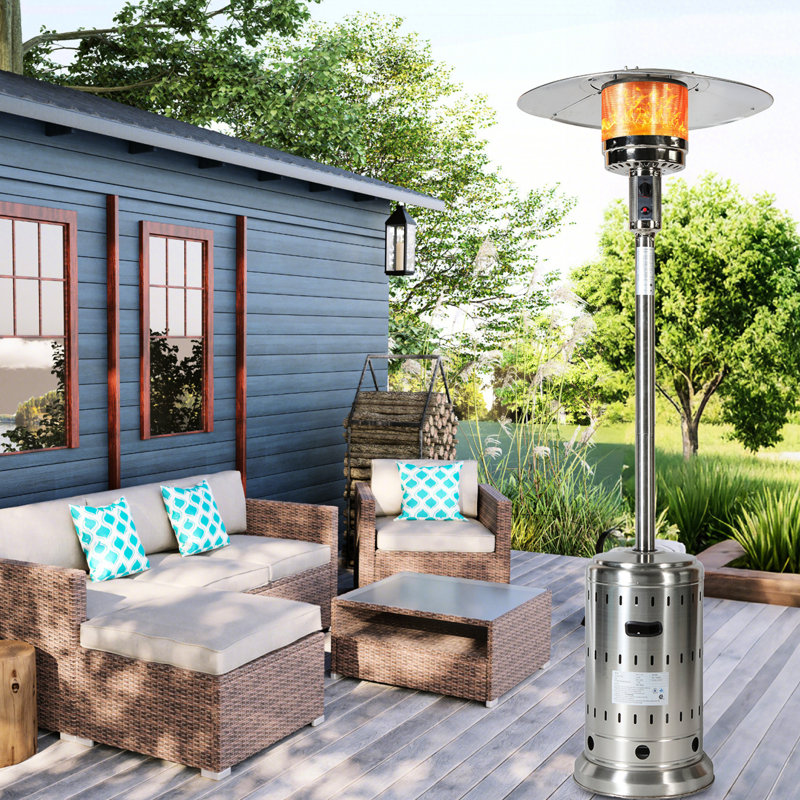 Powerful Patio Heater With 48000 , Flame - Out Protection, Temperature Adjustment, For Commercial And Garden Areas Adjustability, Use
