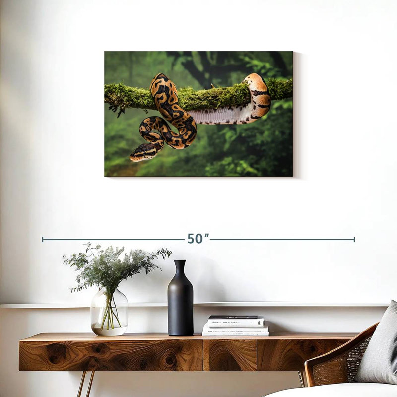 Python On Branch, 20" H x 30" W