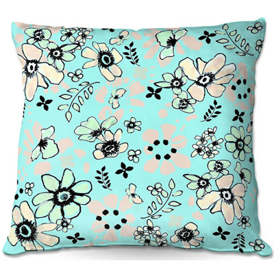 Floral Reversible Throw Pillow