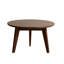 Table basse compacte en chêne massif, table centrale de 60 cm facile à assembler pour le salon ou le bureau - finition noyer