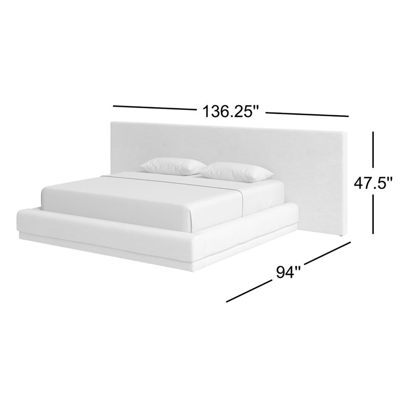 Martina Upholstered Bed, Extra Wide King