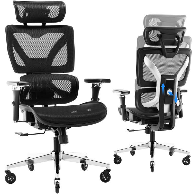 Halifax North America 44 High Office Chair Ergonomic Desk Chair with Rotate Headrest | Mathis Home