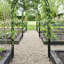 Afkar 121cm W x 44cm D Metal Garden Arches in Black