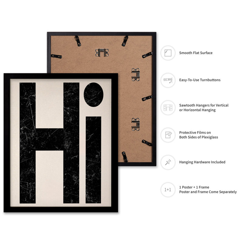 Hi No2, Black Framed, 24"H x 32"W, Poster