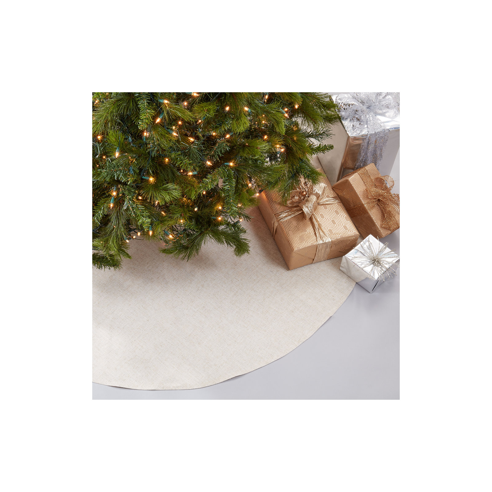Nylah Tree Skirt, Natural, 84"