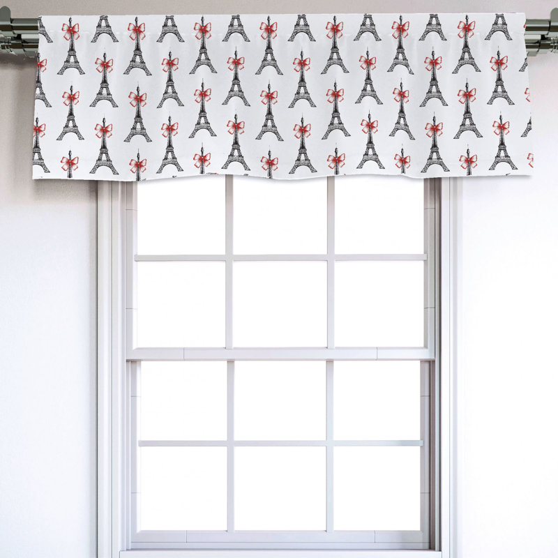 Sateen Ruffled Window Valance
