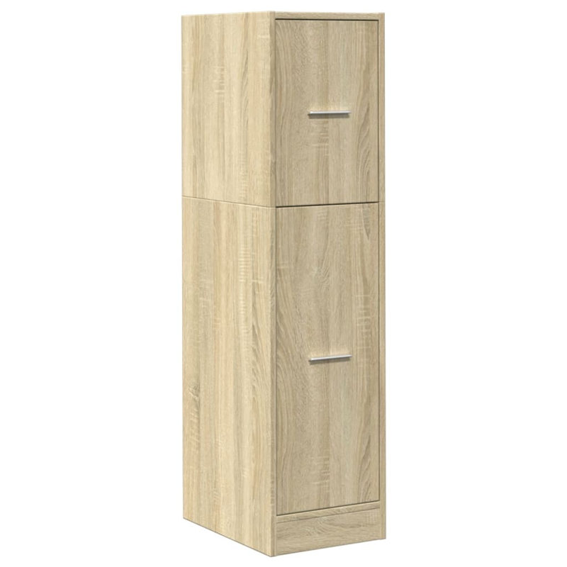  Armoire d'apothicaire en bois d'ingénierie chêne de Sonoma