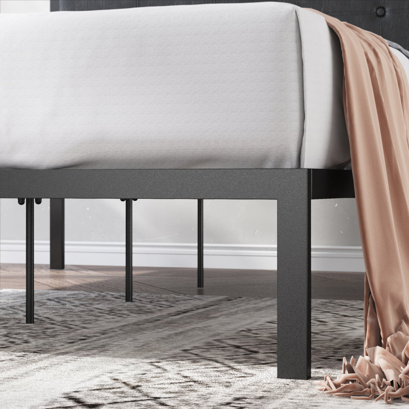 Alexandra Upholstered Faux Leather Headboard Bed Frame, Kingsize (5')
