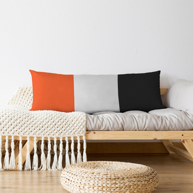 Oreiller de corps en polyester / polyester Arizona Football Stripes, Football Tennessee, Orange San Francisco / blanc / noir