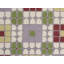 Geometric Area Rug in Cream/Green/Red