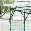 Support de treillis en métal pour jardin avec treillis