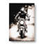 Motorbike Rider In Sepia In Abstract - Wrapped Canvas-55311436