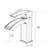 Brushed Nickel Bathroom Faucet,Faucet For Bathroom Sink, Single Hole Bathroom Faucet Modern Single Handle Vanity Basin Faucet