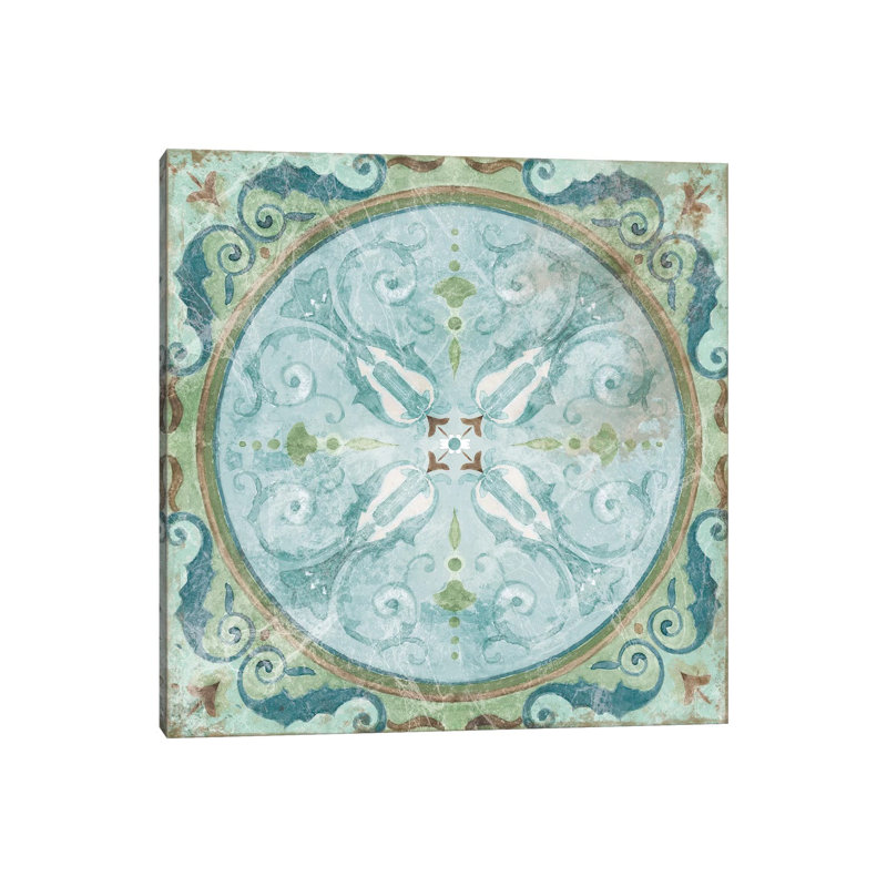 Antique Tile by Carol Robinson - Wrapped Canvas Print, 30.48 cm H x 30.48 cm W